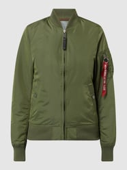 Bomberjack met logo's  van Alpha Industries Groen - 32