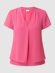 Blusenshirt im Double-Layer-Look  von s.Oliver BLACK LABEL Pink - 29