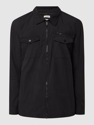 Regular fit jack met platte kraag  van Esprit Grijs / zwart - 24
