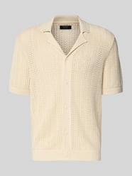 Regular Fit Freizeithemd im Loch-Design von MCNEAL Beige - 1