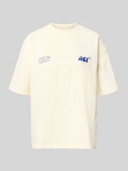 oversized t-shirt z nadrukami z logo od ANOTHER COTTON LAB - 25