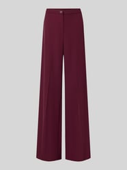 Wide Leg Stoffhose mit Knopfverschluss von Rinascimento Bordeaux - 45