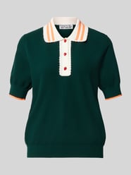 Relaxed Fit Poloshirt aus Viskose-Mix Modell 'KONTRAST' von Essentiel Antwerp - 4