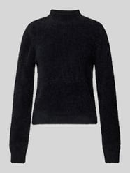 Regular Fit Strickpullover mit Mock-Neck Modell 'PIUMO' von Only Schwarz - 32