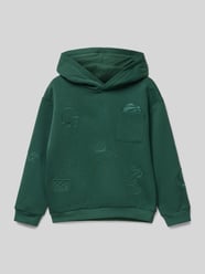 Hoodie met labelstitchings van Mayoral Groen - 17