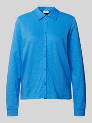 Longsleeve mit durchgehender Knopfleiste von s.Oliver RED LABEL Blau - 10