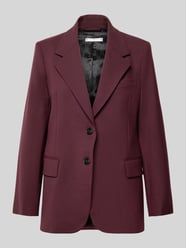 Relaxed fit korte blazer van wolmix van Tommy Hilfiger Bordeaux - 3