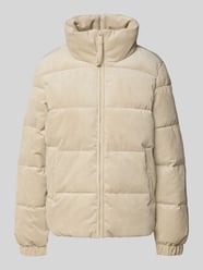 regular fit pufferjack in cordlook van Tom Tailor Denim Beige - 41