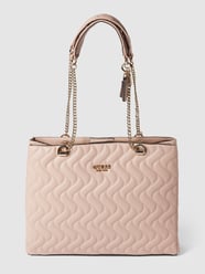 Torba tote z pikowaniem model ‘ECO’ od Guess Różowy - 39