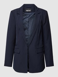 Blazer mit Streifenmuster Modell 'BOSSY' von Pieces Blau - 6