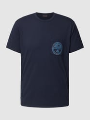 T-Shirt mit Brusttasche Modell 'HUILCA' von Napapijri Blau - 30