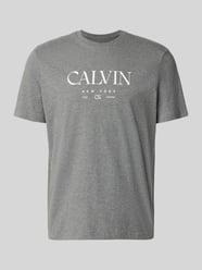 T-Shirt mit Label-Print und Rundhalsausschnitt von CK Calvin Klein - 3