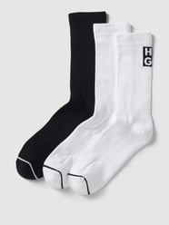 Socken mit Kontraststreife im 3er-Pack von HUGO Weiß - 6