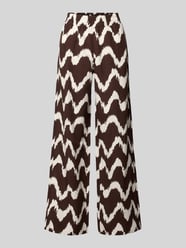 Wide leg broek van Viscosemix met elastische band van OPUS PANTS - 1