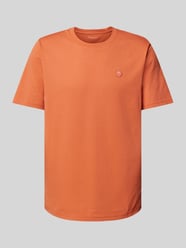 T-Shirt mit Label-Patch von Knowledge Cotton Apparel Orange - 4