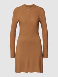 Kleid mit Troyer-Kragen Modell 'DEE' von Only Beige - 42