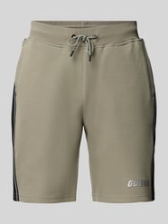 Relaxed Fit Sweatshorts mit Label-Print Modell 'MICKEY' von Guess Activewear - 7