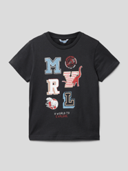 T-shirt z nadrukowanym motywem od Mayoral Szary - 12