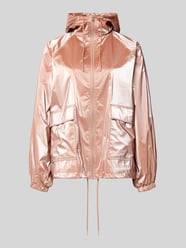 Jacke im Metallic-Look mit Pattentaschen von Jake*s Casual Pink - 7