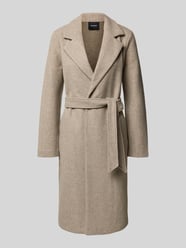 Relaxed fit lange jas met strikceintuur, model 'FORTUNEAYA' van Vero Moda Beige - 9