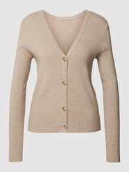 Cardigan met V-hals, model 'COMFY' van Vila Bruin - 14