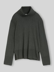 Rollkragenpullover aus Kaschmir mit Seitenschlitzen von Tom Tailor - 38