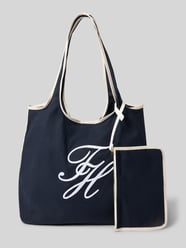 Torba plażowa z mieszanki bawełny i lnu od Tommy Hilfiger - 2