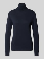 Rollkragenpullover in unifarbenem Design von Tom Tailor Blau - 5