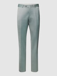 Pantalon met fijn motief van Wilvorst Groen - 44