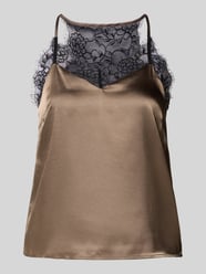 Regular fit top met bandjes van satijn, model 'JAHARA' van Pieces - 43