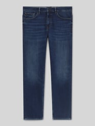 Jeansy o kroju slim fit z mieszanki bawełny od BOSS Orange - 37