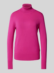 Gebreide pullover met ribboorden van Christian Berg Woman Fuchsia - 45