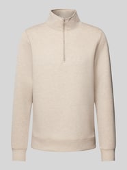 Sweatshirt met opstaande kraag, model 'Sebastian' van Casual Friday Beige - 2