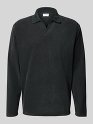 Koszulka polo o kroju oversized z fakturowanym wzorem od Lindbergh - 17