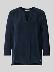 Bluse mit Tunikakragen Modell 'STYLE.CLARISSA' von Brax Blau - 3