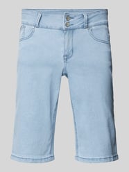 Regular Fit Jeansshorts im 5-Pocket-Design Modell 'Tummyless' von Buena Vista Blau - 5