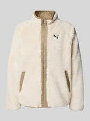 Sherpa Jacket mit Logo-Stitching von PUMA PERFORMANCE Beige - 35