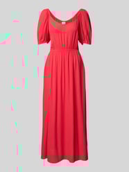 Midikleid aus Viskose mit V-Ausschnitt Modell 'MARRAKECH' von ICHI - 44