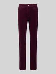 Straight Fit Jeans aus Baumwoll-Mix in Cord-Optik von Christian Berg Woman Bordeaux - 27