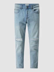 Tapered Fit Jeans aus Baumwolle Modell 'Avi Beam' von Only & Sons Blau - 17