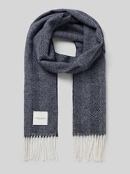 Schal mit Label-Detail und Fransen von Profuomo - 14