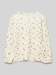 Longsleeve mit Muschelsaum Modell 'GIO' von Lil Atelier Beige - 5