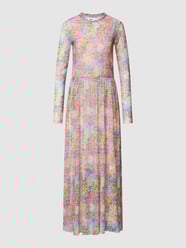 Midikleid mit floralem Allover-Muster Modell 'marisan' von moves Rosa - 34