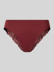 Majtki bikini o kroju slim fit z kwiatowym obszyciem z koronki od Calvin Klein Underwear - 32