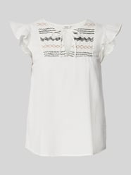 Regular fit blousetop met druppelvormige hals van B.Young - 21