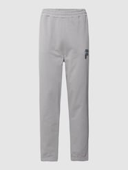 Sweatpants met labelstitching, model 'BADRA' van FILA Grijs / zwart - 45