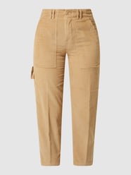 Corduroy broek in 7/8-lengte, model 'Carpenter' van Drykorn Bruin - 41