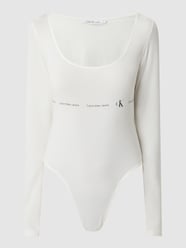 Body met stretch  van Calvin Klein Jeans Wit - 35