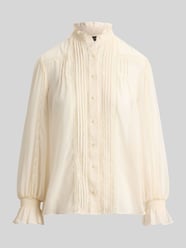 Regular Fit Langarmbluse mit Spitzenbesatz von Lauren Ralph Lauren Beige - 39
