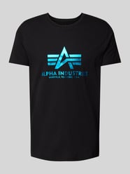 T-Shirt mit Label-Print von Alpha Industries Blau - 29